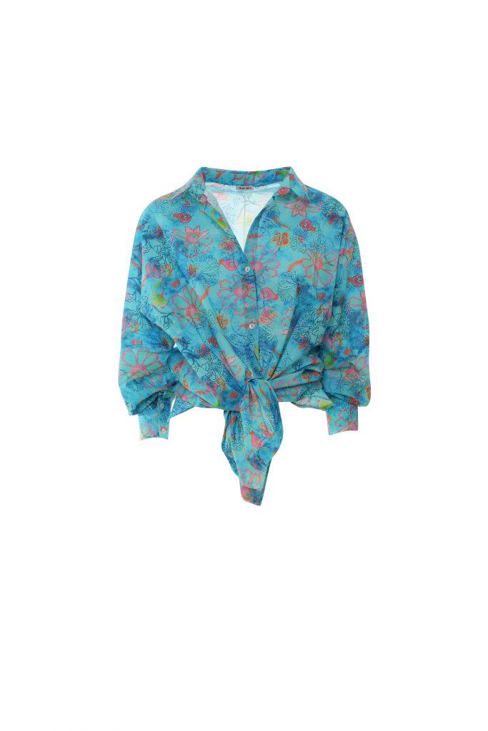 EVELYNE COTONE BOHEMIA AZZURRO