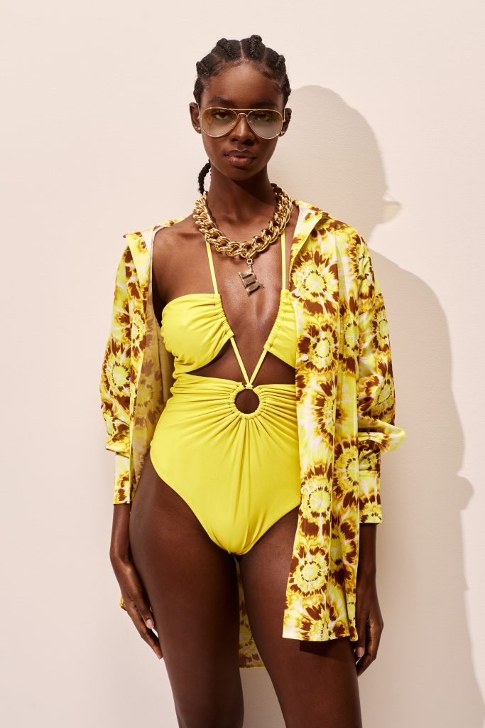 EVELYNE COTONE TIE DYE GIALLO